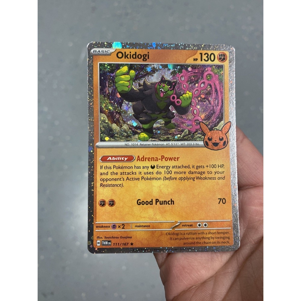 Fart Swirl 🌀‎ Okidogi 111/167 Cosmos  Holo Rare Pokemon Cards TCG 🌀✨️